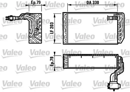 изпарител, климатична система VALEO 817157