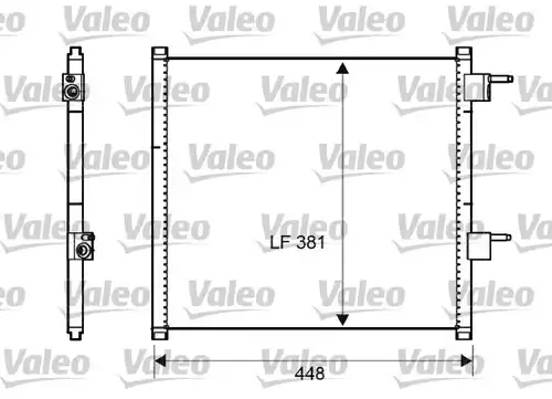 кондензатор, климатизация VALEO 817225