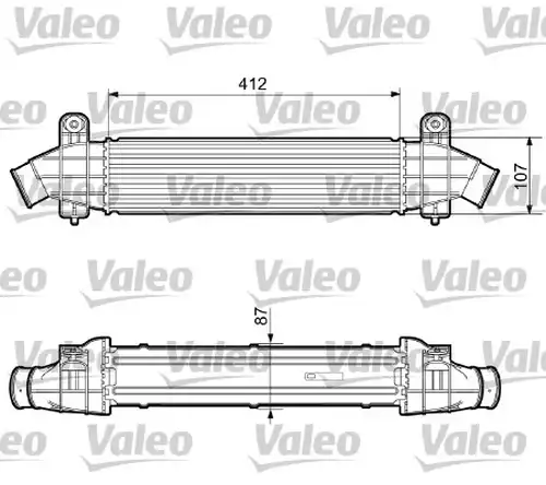 интеркулер (охладител за въздуха на турбината) VALEO 817238