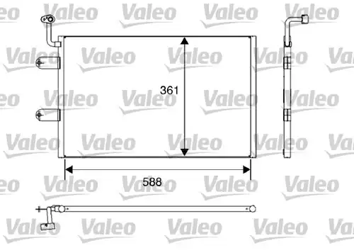 кондензатор, климатизация VALEO 817245