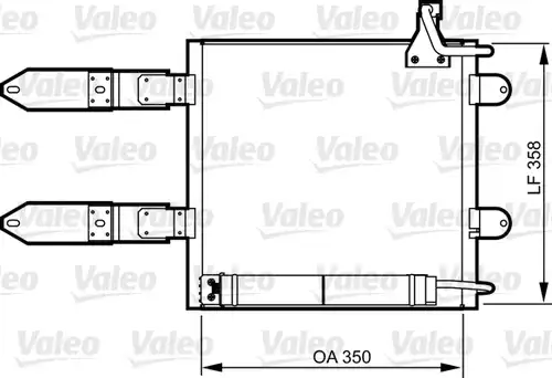 кондензатор, климатизация VALEO 817247