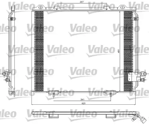 кондензатор, климатизация VALEO 817252