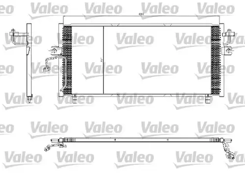 кондензатор, климатизация VALEO 817253