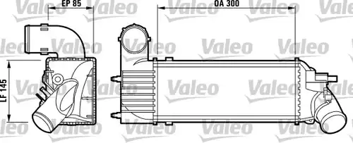 интеркулер (охладител за въздуха на турбината) VALEO 817437