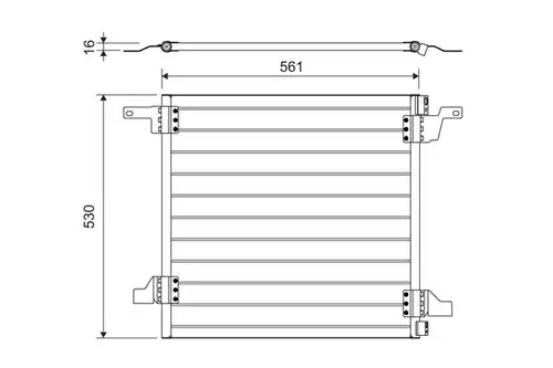 кондензатор, климатизация VALEO 817458