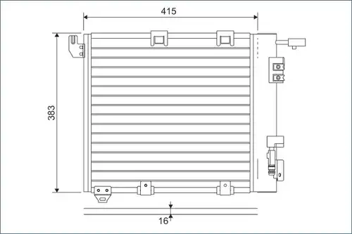 кондензатор, климатизация VALEO 817506