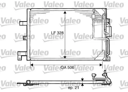 кондензатор, климатизация VALEO 817507