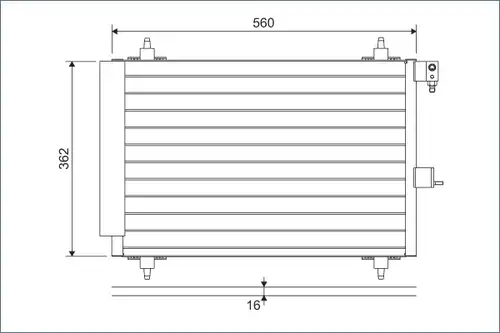 кондензатор, климатизация VALEO 817508