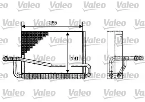 изпарител, климатична система VALEO 817520