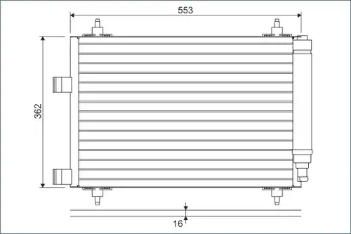 кондензатор, климатизация VALEO 817526