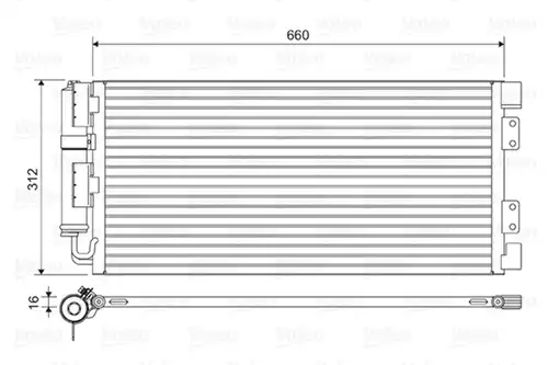 кондензатор, климатизация VALEO 817549