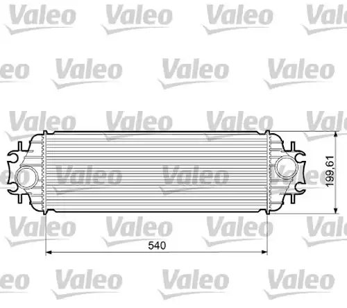 интеркулер (охладител за въздуха на турбината) VALEO 817554