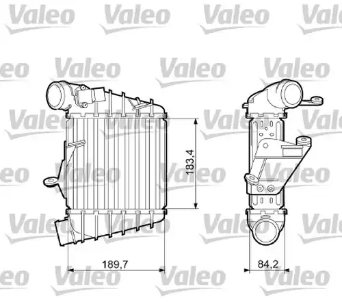 интеркулер (охладител за въздуха на турбината) VALEO 817556