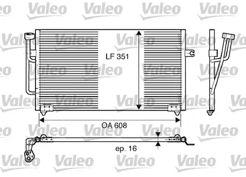 кондензатор, климатизация VALEO 817560