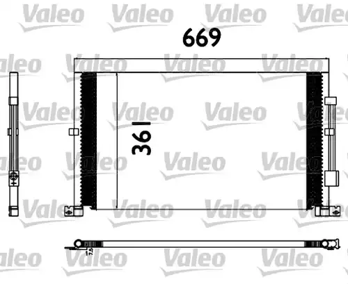 кондензатор, климатизация VALEO 817567