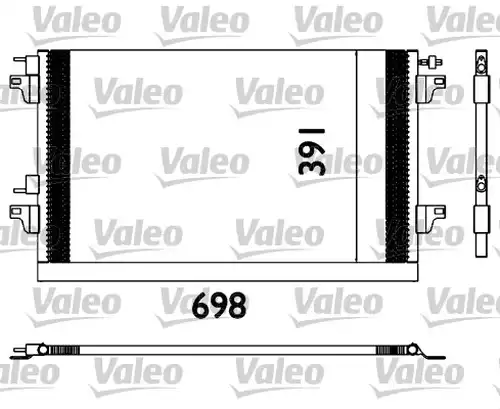 кондензатор, климатизация VALEO 817568