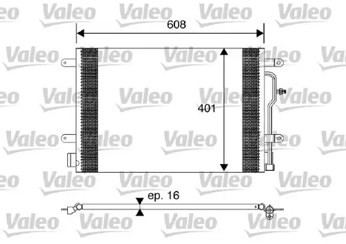 кондензатор, климатизация VALEO 817569