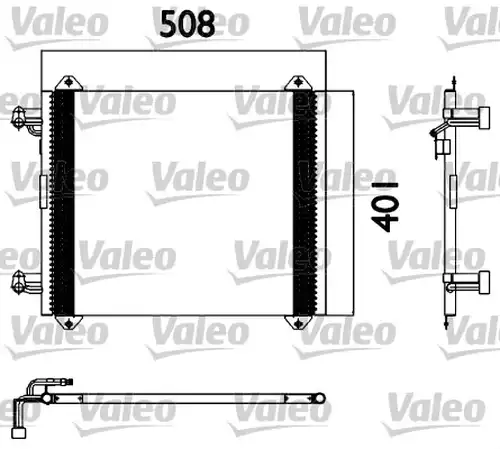 кондензатор, климатизация VALEO 817570