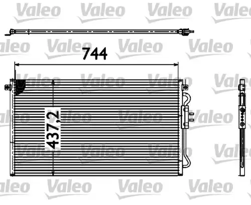 кондензатор, климатизация VALEO 817582