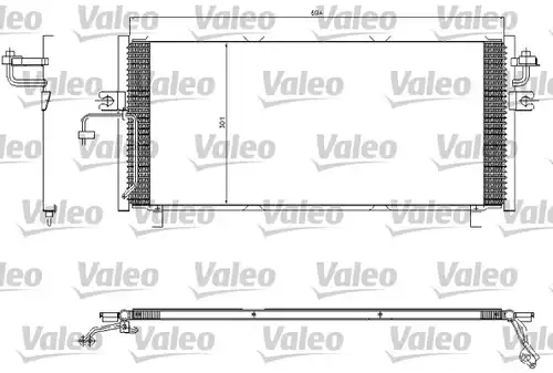 кондензатор, климатизация VALEO 817603