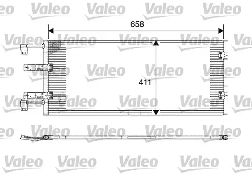 кондензатор, климатизация VALEO 817645