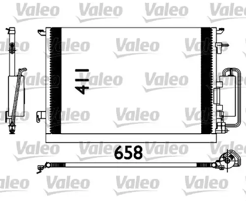 кондензатор, климатизация VALEO 817647