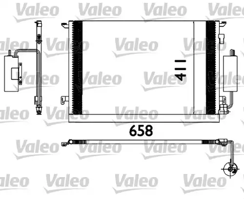 кондензатор, климатизация VALEO 817648