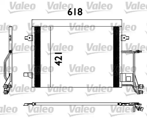 кондензатор, климатизация VALEO 817666