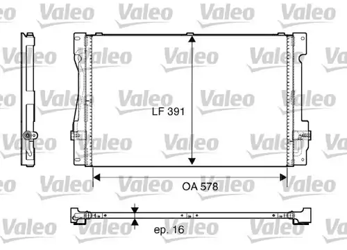 кондензатор, климатизация VALEO 817675