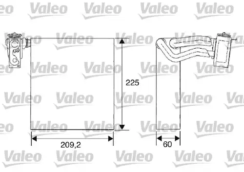 изпарител, климатична система VALEO 817683