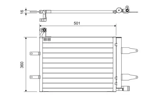 кондензатор, климатизация VALEO 817686