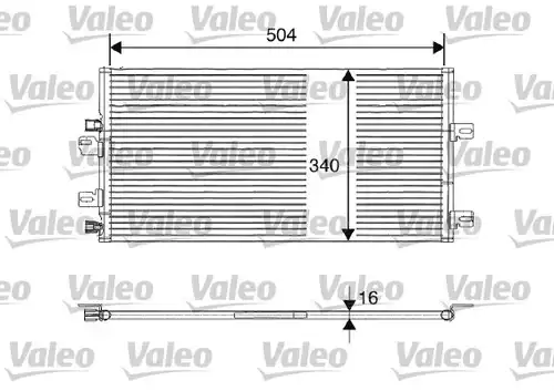 кондензатор, климатизация VALEO 817687