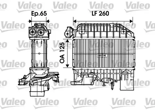 интеркулер (охладител за въздуха на турбината) VALEO 817698