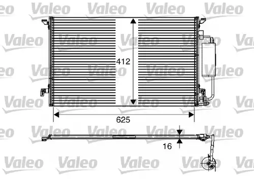 кондензатор, климатизация VALEO 817711