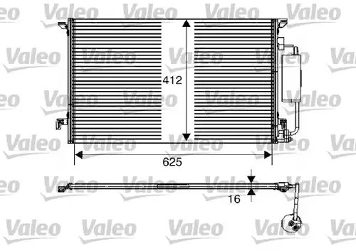 кондензатор, климатизация VALEO 817712