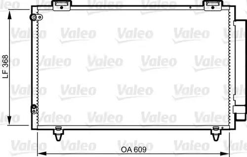 кондензатор, климатизация VALEO 817805