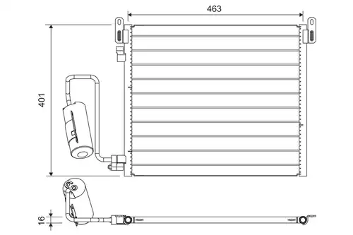 кондензатор, климатизация VALEO 817853