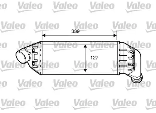 интеркулер (охладител за въздуха на турбината) VALEO 817885
