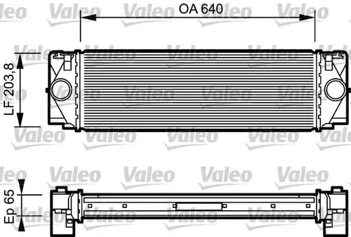 интеркулер (охладител за въздуха на турбината) VALEO 817994