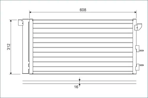 кондензатор, климатизация VALEO 818005