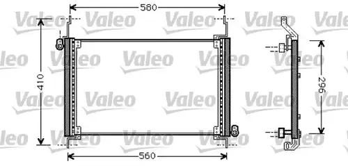 кондензатор, климатизация VALEO 818007