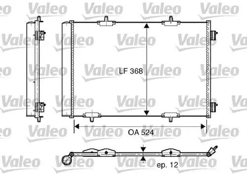 кондензатор, климатизация VALEO 818015