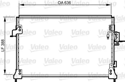 кондензатор, климатизация VALEO 818025