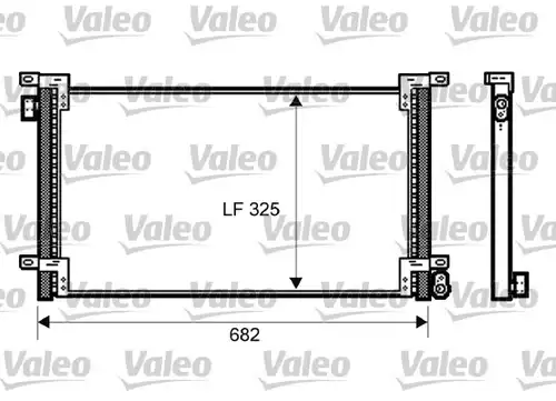 кондензатор, климатизация VALEO 818036