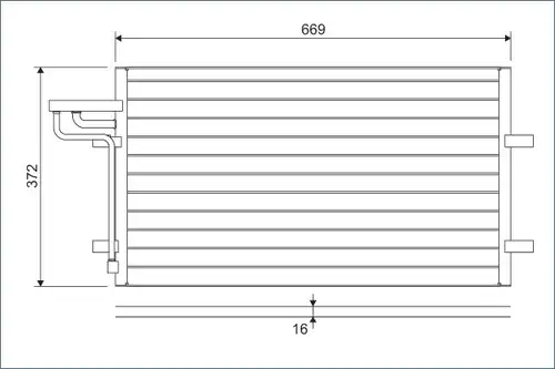 кондензатор, климатизация VALEO 818046