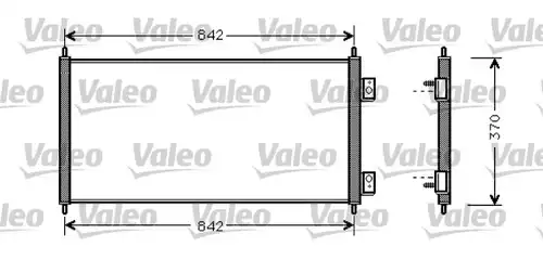 кондензатор, климатизация VALEO 818050