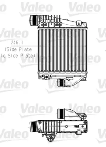 интеркулер (охладител за въздуха на турбината) VALEO 818290