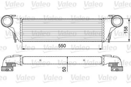 интеркулер (охладител за въздуха на турбината) VALEO 818618