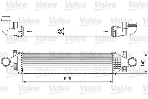 интеркулер (охладител за въздуха на турбината) VALEO 818623