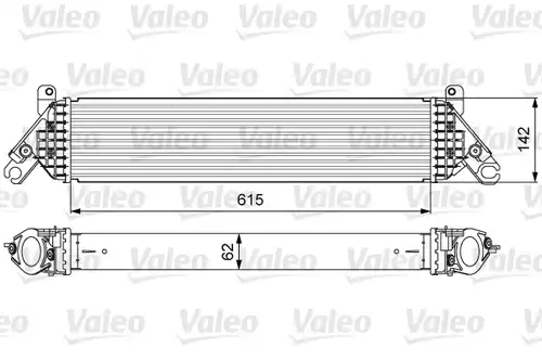 интеркулер (охладител за въздуха на турбината) VALEO 818630